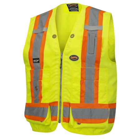 Pioneer Woven 150D Surveyor Vest, Green, Small V1010141U-S